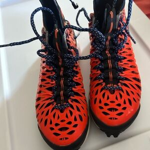 Nike Kids Orange and Black Sneakers